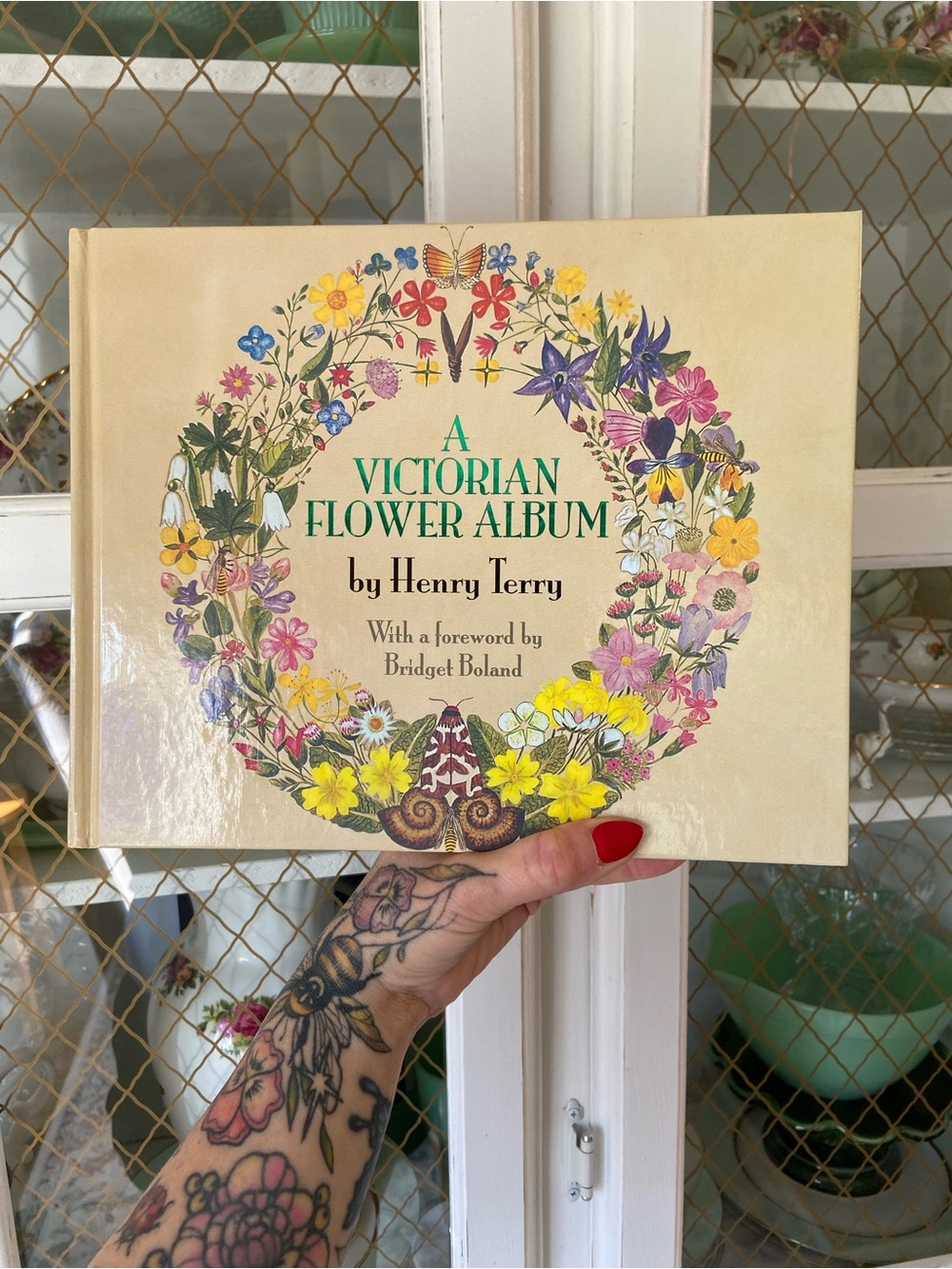 📓🌸A Victorian Flower Album Vintage Botanical Paintings Field Guide Art Hardcove